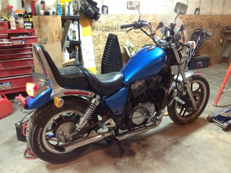 1983 Honda shadow 750 rebuild pictures
